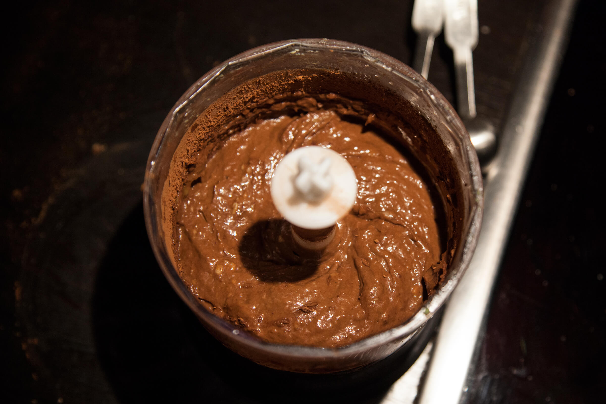 Chocolate mousse food processor